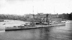 HMS Valiant enters Malta (NWMA)