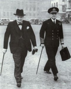 Prime Minister Winston Churchill and First Sea Lord Admiral Sir Dudley Pound