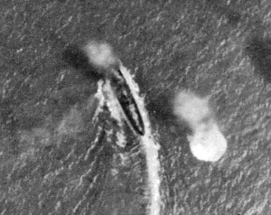 HMS Southampton under attack